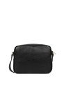 Lancaster 529-71 - CUIR DE VACHETTE - NOIR sac bandoulière trotteur 2 zips dune lancaster sac-porte-travers