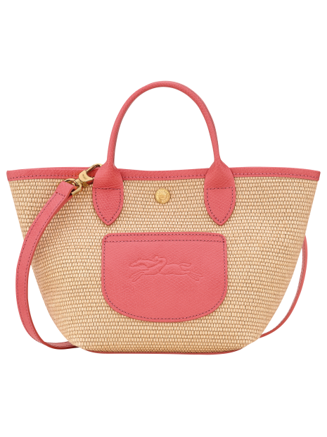 Longchamp 10307HGK - TOILE EFFET PAILLE/CU le panier pliage porté travers xs sacs-a-mains