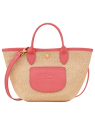 Longchamp 10307HGK - TOILE EFFET PAILLE/CU le panier pliage porté travers xs sacs-a-mains