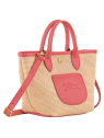 Longchamp 10307HGK - TOILE EFFET PAILLE/CU le panier pliage porté travers xs sacs-a-mains