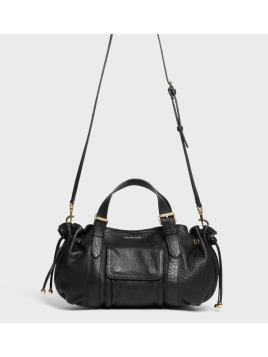 Gerard Darel 18H/428 - CUIR DE MOUTON - NOIR sac porté main 18 heures gérard darel Sacs à mains