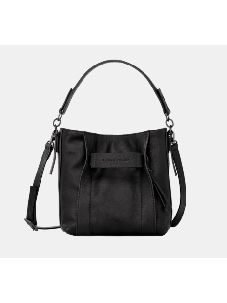 Longchamp 10215HCV - CUIR DE VEAU - NOIR sac bandoulière s longchamp 3d sacs-a-mains