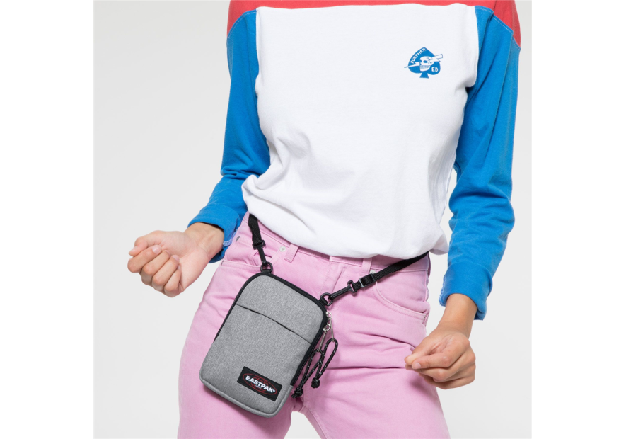 Eastpak K724 - POLYESTER - SUNDAY GREY sac zip bandoulière plat s buddy