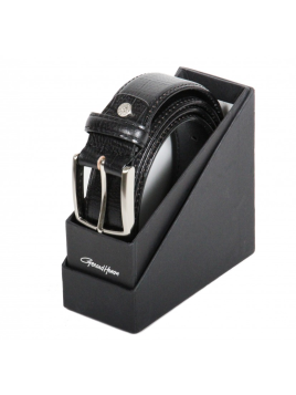 Gerard Henon C0606 - CUIR DE VACHETTE - NOIR henon - coffret - ceinture