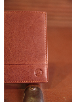 Serge Blanco ANC21052 - CUIR DE BOVIN - COGNA Porte-monnaie/ Porte-billets Anchorage