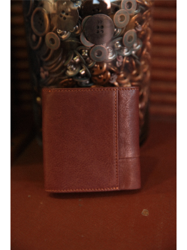 Serge Blanco ANC21064 - CUIR DE BOVIN - COGNA Porte-monnaie/ Porte-billets Anchorage