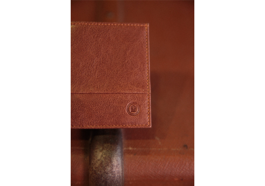 Serge Blanco ANC21064 - CUIR DE BOVIN - COGNA Porte-monnaie/ Porte-billets Anchorage