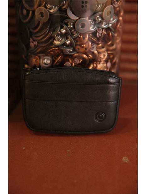 Serge Blanco VAN21071 - CUIR DE BOVIN - NOIR Porte monnaie - Vancouver pm-homme