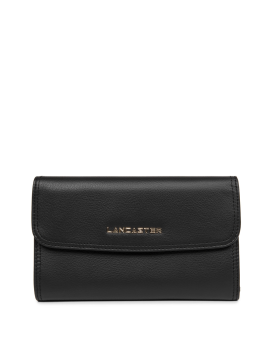 Lancaster 172-18 - CUIR DE VACHETTE - NOIR porte monnaie compagnon mademoiselle ana