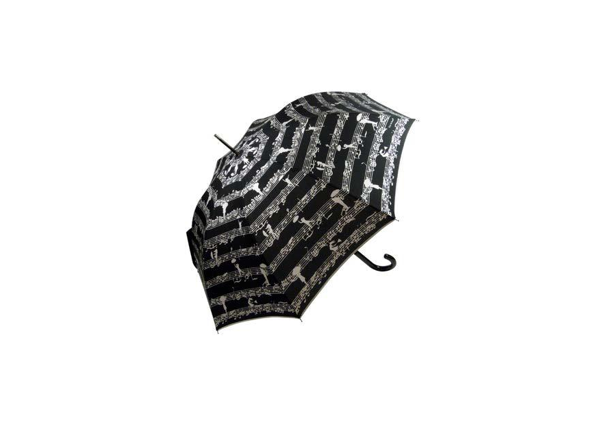 Guy De Jean GDJ-MELODIE - POLYESTER - NOIR guy de jean-melodie-parapluie f canne manuel