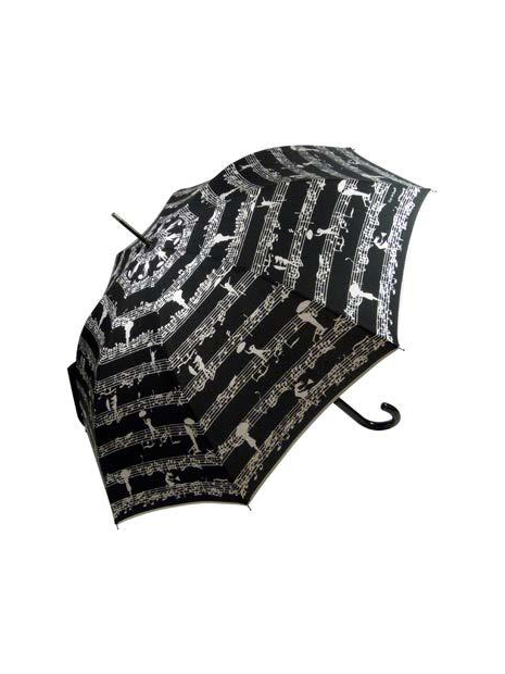 Guy De Jean GDJ-MELODIE - POLYESTER - NOIR guy de jean-melodie-parapluie f canne manuel parapluie