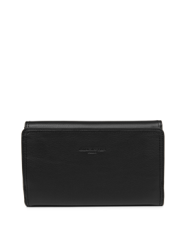 Lancaster 172-18 - CUIR DE VACHETTE - NOIR porte monnaie compagnon mademoiselle ana