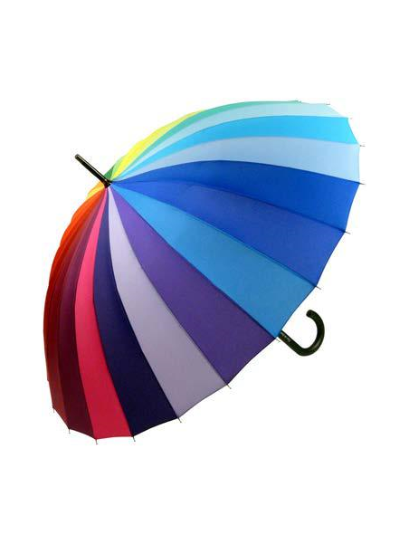 Guy De Jean GDJ ARC EN CIEL - POLYESTER - AR parapluie canne arc en ciel Petite maroquinerie
