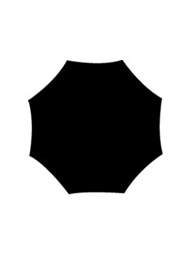 Guy De Jean GDJCLOCHE - POLYAMIDE - NOIR guy de jean-parapluie cloche transparent