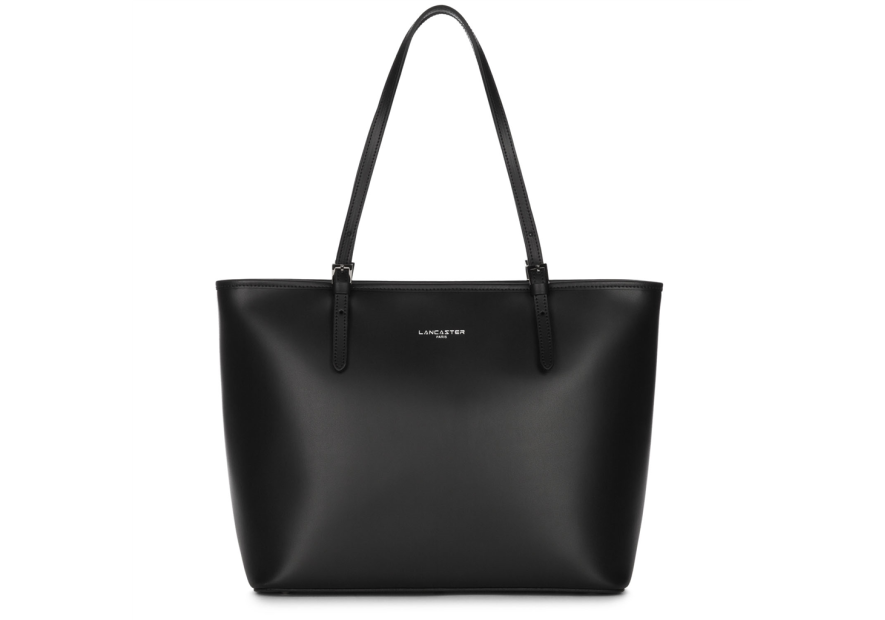 Lancaster 437-08 - CUIR DE VACHETTE - NOIR Constance - Grand Sac Cabas épaule shopping