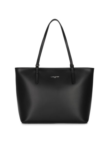 Lancaster 437-08 - CUIR DE VACHETTE - NOIR Constance - Grand Sac Cabas épaule shopping