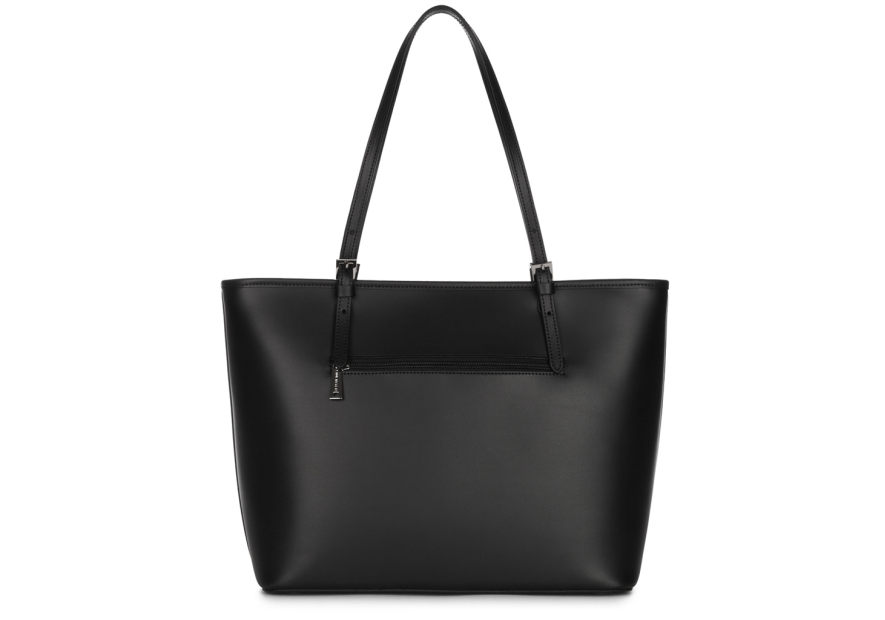 Lancaster 437-08 - CUIR DE VACHETTE - NOIR Constance - Grand Sac Cabas épaule shopping