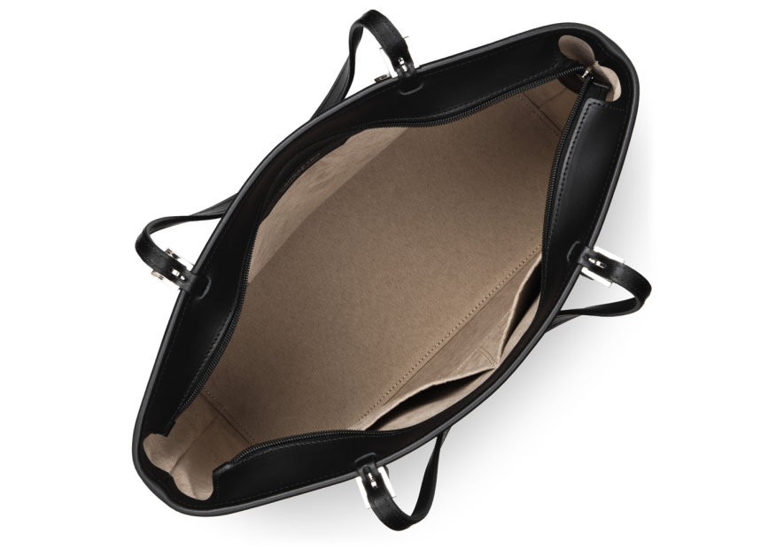 Lancaster 437-08 - CUIR DE VACHETTE - NOIR Constance - Grand Sac Cabas épaule shopping