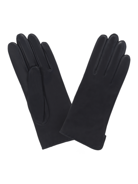 Glove Story 21006CA - CUIR D'AGNEAU - NOIR glove story-ouvert sur le côté-gants f cuir