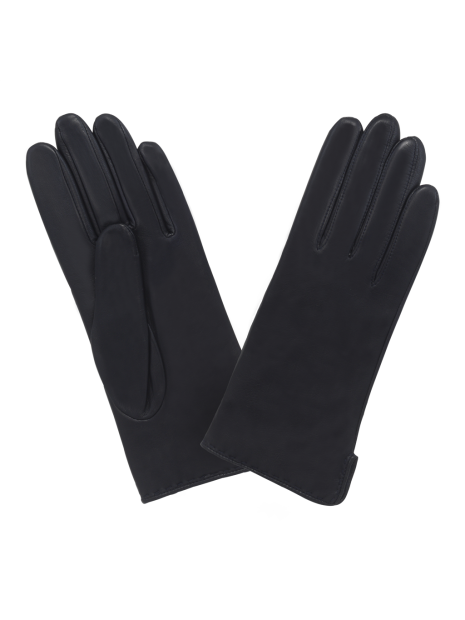Glove Story 21006CA - CUIR D'AGNEAU - NOIR glove story-ouvert sur le côté-gants f cuir gants-femme