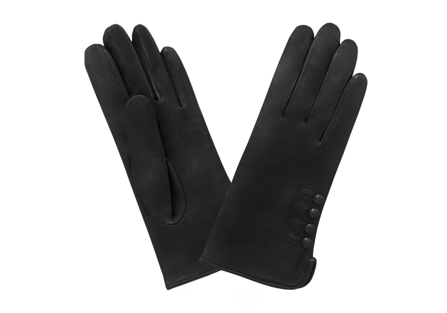 Glove Story 21153ST - CUIR D'AGNEAU - NOIR glove story 4 boutons tactile gants femme