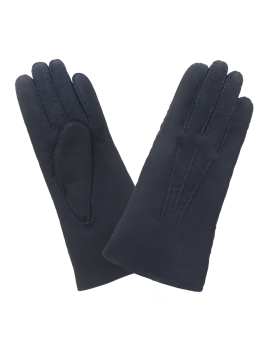Glove Story 21154CU - AGNEAU VELOURS - DEEP  glove story-curly-gants femme