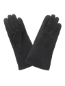 Glove Story 21154CU - AGNEAU VELOURS - NOIR glove story-curly-gants femme gants-femme