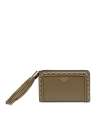 Lancel A11136 - CUIR DE VACHETTE - KAKI Premier Flirt de Lancel - Portefeuille compact pmpb-femme