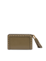 Lancel A11136 - CUIR DE VACHETTE - KAKI Premier Flirt de Lancel - Portefeuille compact pmpb-femme