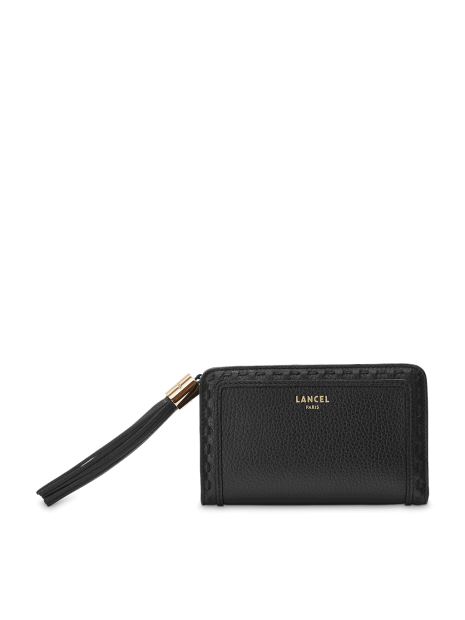 Lancel A11136 - CUIR DE VACHETTE - NOIR Premier Flirt de Lancel - Portefeuille compact pmpb-femme