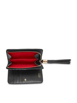 Lancel A11136 - CUIR DE VACHETTE - NOIR Premier Flirt de Lancel - Portefeuille compact