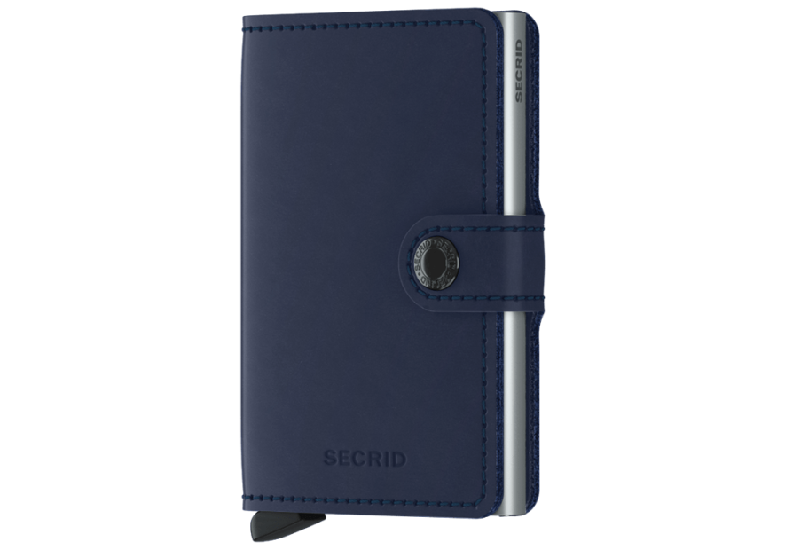 Secrid M - CUIR DE VACHETTE - NAVY porte cartes miniwallet original