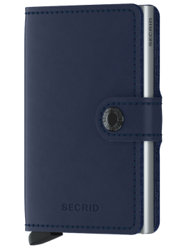 Secrid M - CUIR DE VACHETTE - NAVY porte cartes miniwallet original