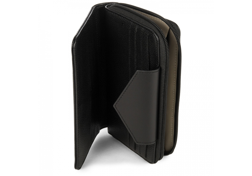 Lancaster 117-01 - TEP ET CUIR - NOIR Maya - Portefeuille