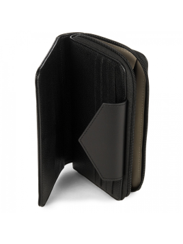 Lancaster 117-01 - TEP ET CUIR - NOIR Maya - Portefeuille