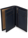 Lancaster 120-12 - CUIR DE VACHETTE - BLEU Soft Vintage Homme - Portefeuille portefeuille-homme