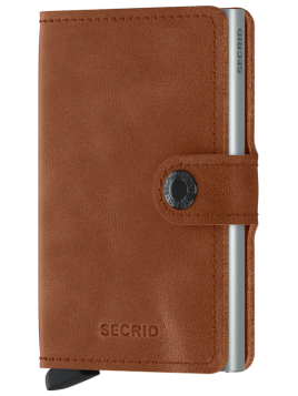 Secrid MV - CUIR DE VACHETTE - COGNAC/S porte cartes mini wallet vintage