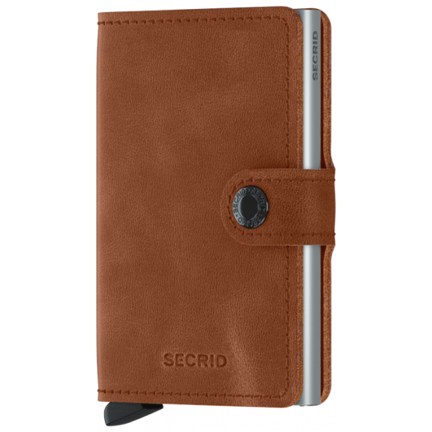 Secrid MV - CUIR DE VACHETTE - COGNAC/S porte cartes mini wallet vintage Porte-cartes