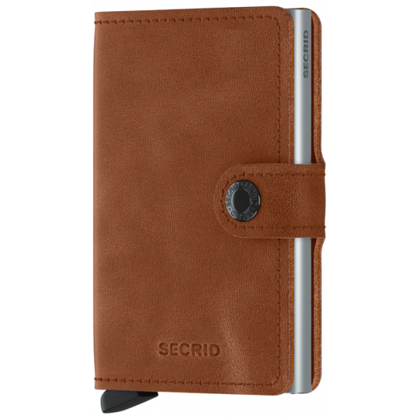 Secrid MV - CUIR DE VACHETTE - COGNAC/S porte cartes mini wallet vintage Porte-cartes