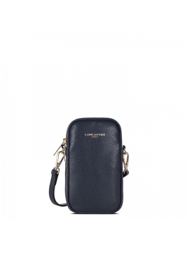 Lancaster 129-28 - CUIR DE VACHETTE - BLEU Dune - Pochette smartphone
