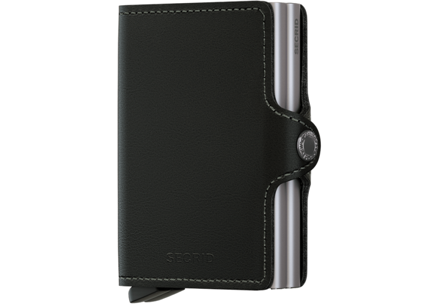 Secrid TO - CUIR DE VACHETTE - NOIR porte cartes twinwallet aluminium et cuir porte cartes