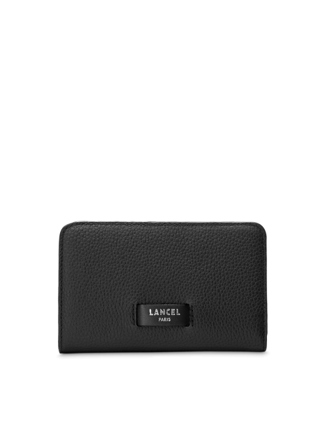 Lancel A11123 - CUIR DE VACHETTE - NOIR Ninon de Lancel - Portefeuille compact pmpb-femme
