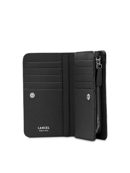 Lancel A11123 - CUIR DE VACHETTE - NOIR Ninon de Lancel - Portefeuille compact
