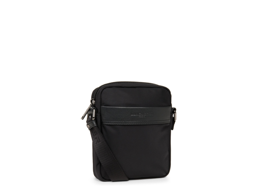 Lancaster 304-01 - NYLON ET CUIR - NOIR Basic & Sport Men - Petite sacoche