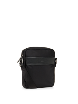 Lancaster 304-01 - NYLON ET CUIR - NOIR Basic & Sport Men - Petite sacoche