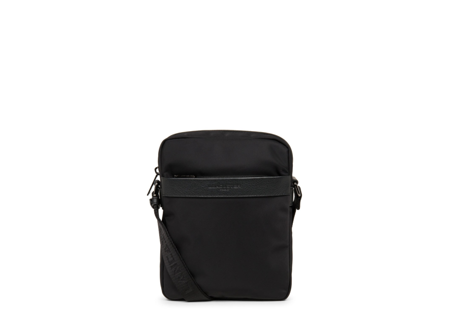 Lancaster 304-07 - NYLON ET CUIR - NOIR Basic Sport Men's - Sacoche