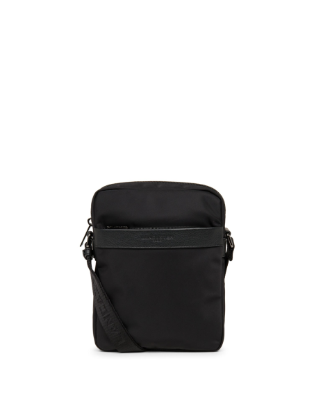 Lancaster 304-07 - NYLON ET CUIR - NOIR Basic Sport Men's - Sacoche