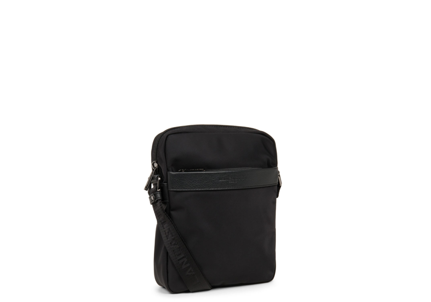 Lancaster 304-07 - NYLON ET CUIR - NOIR Basic Sport Men's - Sacoche