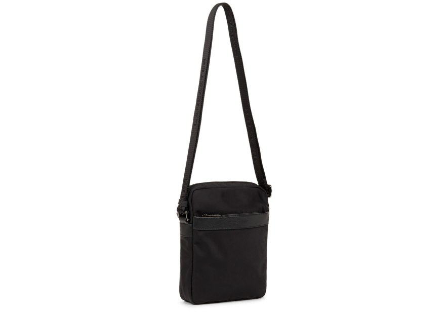 Lancaster 304-07 - NYLON ET CUIR - NOIR Basic Sport Men's - Sacoche
