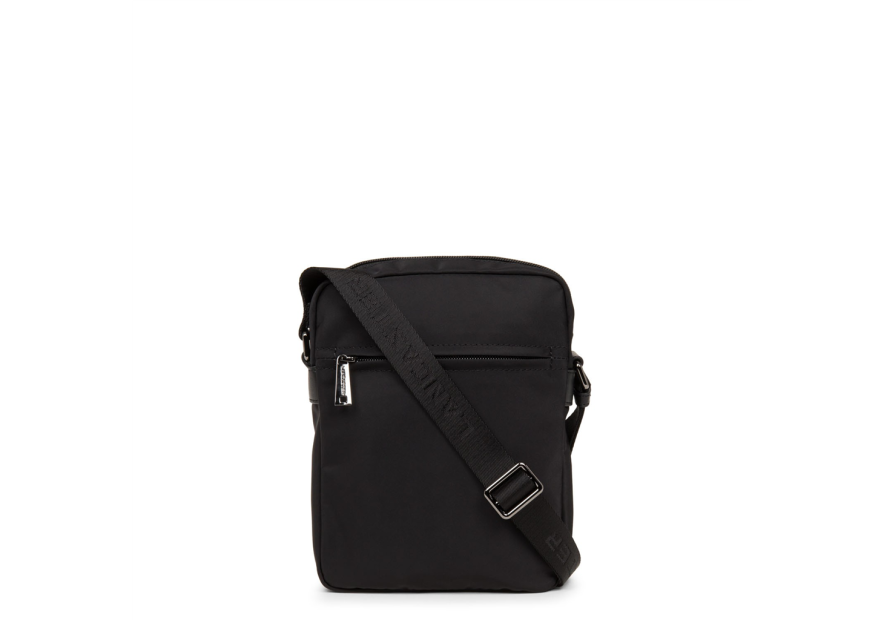 Lancaster 304-07 - NYLON ET CUIR - NOIR Basic Sport Men's - Sacoche
